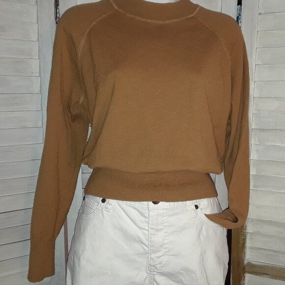 Madewell Sweaters - Madewell Cozy Tan Knit Pullover Sweater